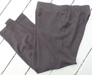 32 DEGREES COOL Women's Black Pants Elastic Waist Pockets Mid Rise Size Medium - Picture 1 of 6
