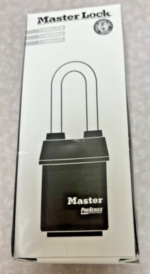 Master Lock 6421Ljwo Padlock, Coreless, Long Shackle, Rectangular Steel Body, - Image 1 of 4