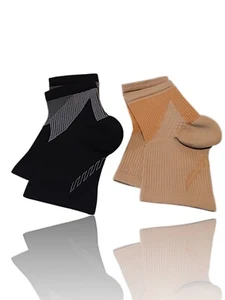 2 X Compression Sleeve Open Toe Compression Socks for Plantar Fasciitis Relief. - Picture 1 of 4