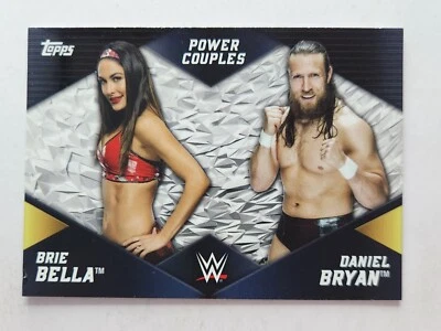 2018 Topps WWE Women's Division Power Couples #PC-1 BRIE BELLA & DANIEL BRYAN - Image 1 of 2