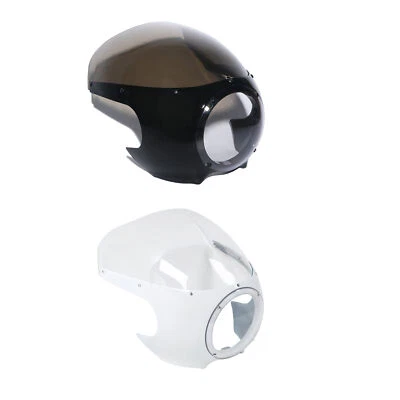 5.75" 5-3/4" Headlight Fairing Windshield Fit For Harley Sportster Cafe Racer — 第 1/4 张图片