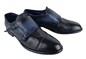 Officine Creative Mens Black/Blue Leather Monk Strap Shoes Size EU 40 - Bild 1 von 13