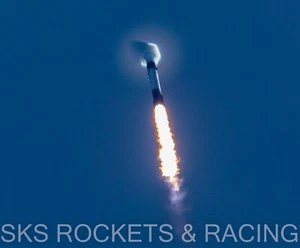 2022 14. Juli 8x10 FOTO DAMPFKEGEL SPACEX STARLINK 4-25 LC39A Falcon 9 B-1062-8 - Bild 1 von 1