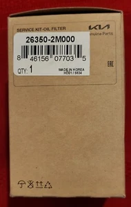 Kia Genuine Oil Filter Kit 26350-2M000 '24-'20 K5 Seltos Sorrento Sportage Rio - Picture 1 of 4