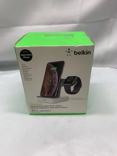 Belkin PowerHouse Charge Dock For Apple Watch & iPhone, Elegant Docking System - Image 1 of 4