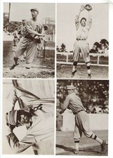 1978 Dover Baseball Greats Postcards - PHILADELPHIA ATHLETICS / A'S Team