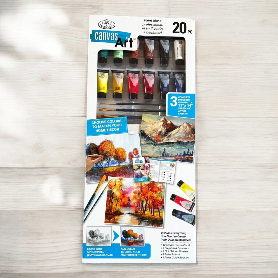 Proyectos de actividades de pintura de arte en lienzo Royal & Langnickel de 20 piezas Foto 1 de 4