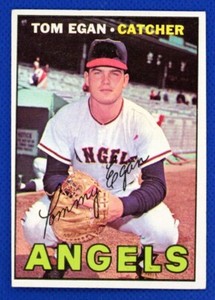 1967 Topps Baseball # 147 Tom Egan California Angels VGEX OFF CENTER .99 Ship