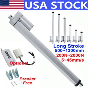 12V 120N Fast Speed 67mm/s Linear Actuator Long Stroke 600~1200mm 48inch 40" 38" - Picture 1 of 28