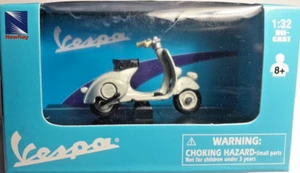 ✅ vespa 98 1946 Newray Model Grey Diecast Die Cast 1:3 2 New - Picture 1 of 4