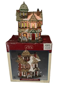 VTG Lemax Village Princeton Inn Porcelain Lighted House 2002 Christmas Decor - Imagen 1 de 18