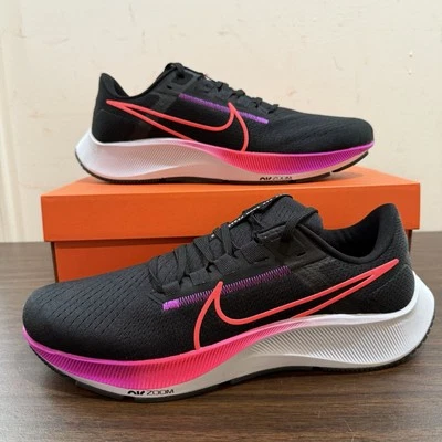 Nike Air Zoom Pegasus 38 Negro/Rosa Zapatos para Correr CW7356-011 Para Hombres Talla 11 Foto 1 de 4