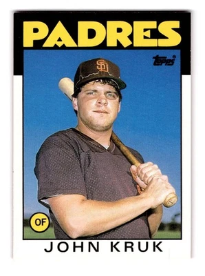 1986 Topps Traded John Kruk #56T San Diego Padres (RC) - Image 1 of 2