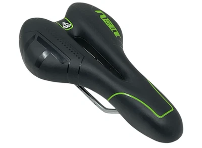 LIETU GALAPAGO MTB Saddle Black/Green Ergonomic Lightweight Comfort Road & Trail - Image 1 of 4