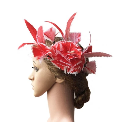 Creative Goose Feather Flower Millinery Hat Fascinator for Racing Ascot Headwear - Image 1 of 4