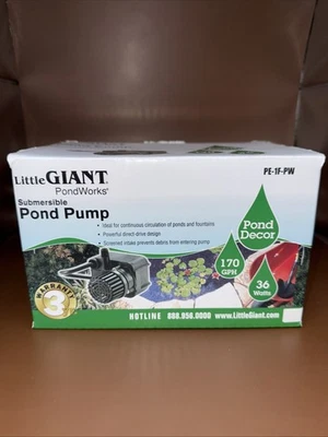 Little Giant PE-1F-PW 115V,  170 GPH Submersible Direct Drive Fountain/Pond Pump - Image 1 of 4