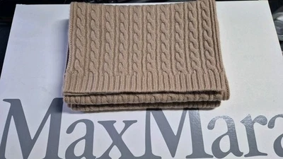 NEW Max Mara pure cashmere scarf Agordo in camel/hazelnut Sciarpa puro cachemire - Imagen 1 de 4