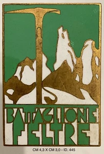 ALPINI BATTAGLIONE FELTRE DISTINTIVO REGIO ESERCITO PRODUTTORE LORIOLI - Imagen 1 de 6