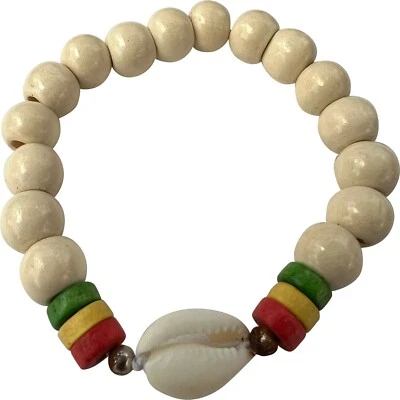 Pulsera pulsera brazalete con cuentas de madera surfista playa océano joyería hecha a mano Foto 1 de 2