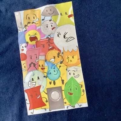 BFDI - BATTLE FOR DREAM ISLAND - Men’s Long sleeve T-Shirt 100% Soft cotton SZ S - Image 1 of 4