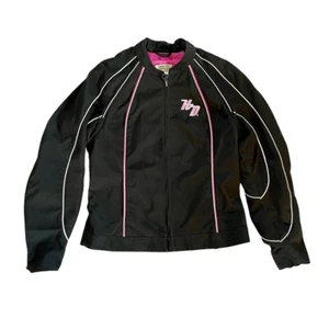 Harley Davidson Women’s Riding Jacket Black and Pink - Picture 1 of 12
