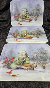 2er Set Glas Servierbretter Tischsets Schneidematten Heizplatte Jahreszeiten  - Bild 1 von 9