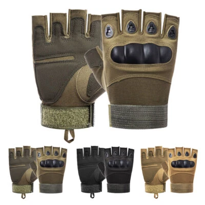 Tactical Gloves Knuckle Protection Army Military Combat Airsoft Paintball Patrol - Image 1 of 4