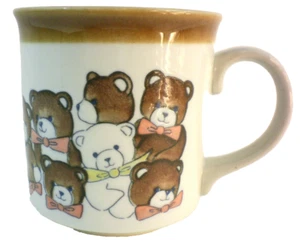 Teddy Bears Coffee Mug Cup brown white message stand out in the crowd whimsicle - Picture 1 of 6