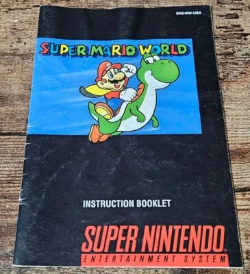 Manual de instrucciones original de Super Nintendo SNES Super Mario World - Imagen 1 de 2