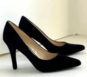 Nine West Wendle schwarze Wildleder-Pumps 8,5 spitz zulaufend 3,75 Zoll - Bild 1 von 12