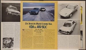 Mercedes Benz 450SLC vs Porsche 928 1980 7pg Print Article - Picture 1 of 1