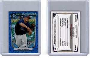 2014 Bowman Scout Top 5 Prospects Blue Mini 052/250 HUNTER DOZIER #BM-KCR5 - Picture 1 of 1