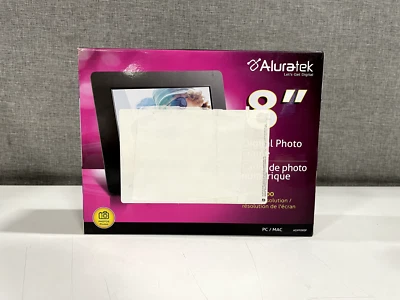 Aluratek ADPF08SF 8 inch LCD Digital Photo Frame-Black - Image 1 of 4