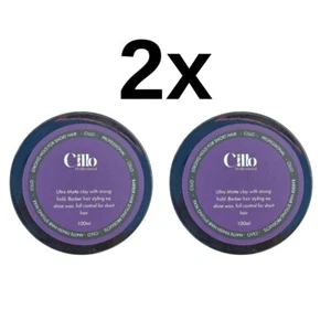 2xCillo Blue Matte Hair Style Wax Full Force | Lml | Red One Styling Wax - Picture 1 of 4