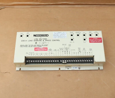 WOODWARD 2301A LOW VOLTAGE LOAD SHARING SPEED CONTROL 9905-020 REV-P - Image 1 of 4