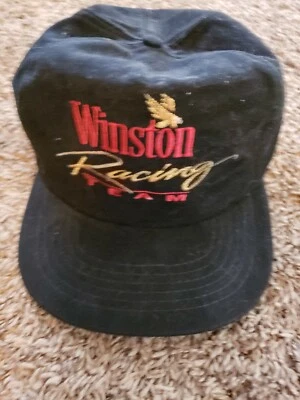 Boné Winston Racing Team Vintage Nascar Preto Veludo Snapback - Imagem 1 de 4