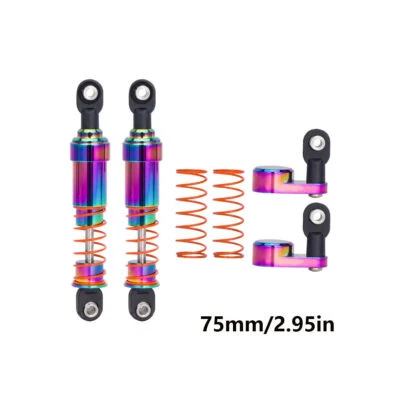 Big Bore Oil Filled Shock Absorber w/ Offset Shock Cap for 1/10 RC Crawler SCX10 - Image 1 of 4