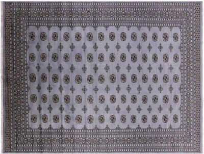 9' 1" X 11' 9" Hand-Knotted Silky Bokhara Wool Rug - Q21959 - Image 1 of 4