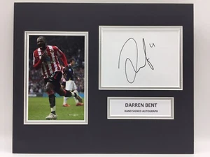 RARE Darren Bent Sunderland Signed Photo Display + COA AUTOGRAPH SASIGNED - Picture 1 of 5