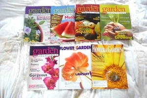 5 "GARDEN SOLUTIONS"  & 2 "FLOWER & GARDEN" MAGAZINES  - Picture 1 of 8