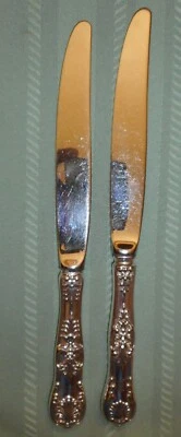 Cuchillos de cena Tiffany Sterling English King modernos de acero inoxidable mono 2 tallas Foto 1 de 4