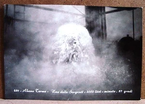Abano Terme - una delle sorgenti: 3000 litri-minuto [grande, b/n, viaggiata] - Imagen 1 de 1