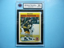 1982/83 O-PEE-CHEE NHL HOCKEY CARD #20 BARRY PEDERSON ROOKIE RC KSA 10 GEM OPC