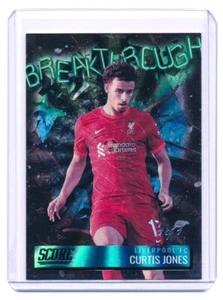 Panini 2021-22 Punktzahl FIFA Curtis Jones Durchbruch schwarzer Laser 1/1 Liverpool - Bild 1 von 4