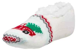 Northeast Outfitters Cozy Cabin Slippers Youth Small White Comfort Socks DSG58 - Picture 1 of 12