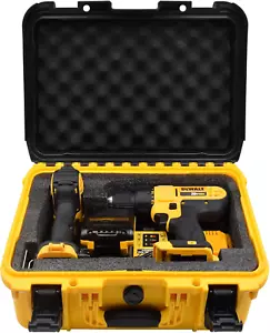 Custodia rigida per trapano e avvitatore a percussione Dewalt inserto in schiuma personalizzato - Foto 1 di 7
