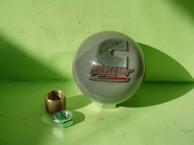 Logotipo de perilla de cambio personalizada Cummins Power #1, auto, camión, (gris metálico) Foto 1 de 2