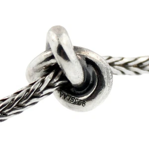 Auténtico nudo de trébol Trollbeads de plata de ley 11447: 0 - Imagen 1 de 3