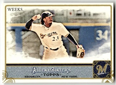 2011 Topps Allen & Ginter #288 Rickie Weeks Milwaukee Brewers Baseball - Image 1 of 2