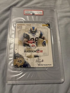 MADDEN 12 MARSHALL FAULK SIGNED PANINI AUTOGRAPHED JUMBO CARD PSA DNA 2000 MVP - Picture 1 of 6
